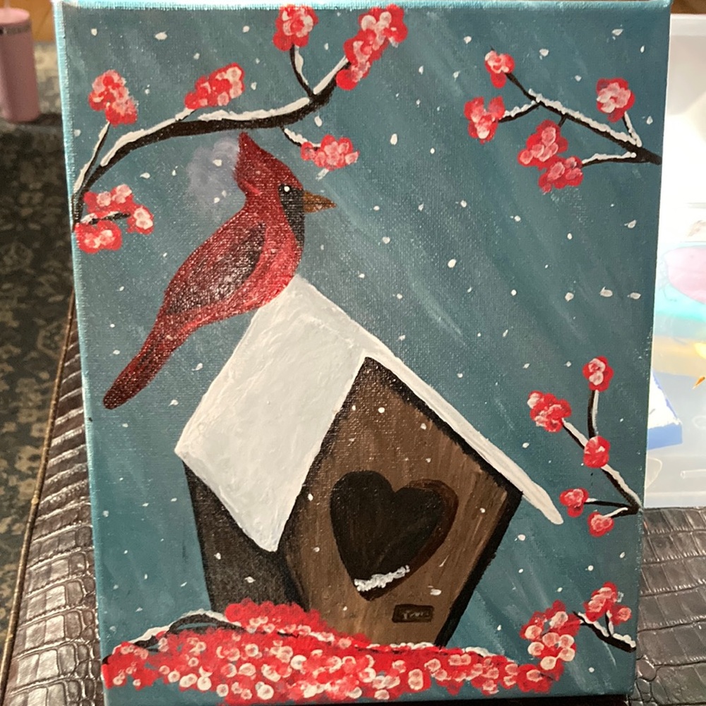 Cardinal painting